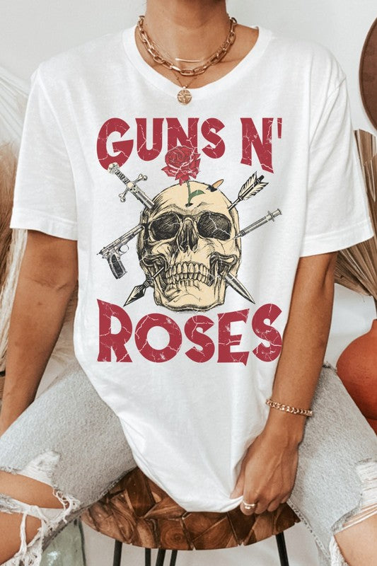 Guns n Roses Skull Vintage Tee