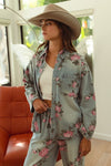 Cassie Blossom & Blue Denim Shirt