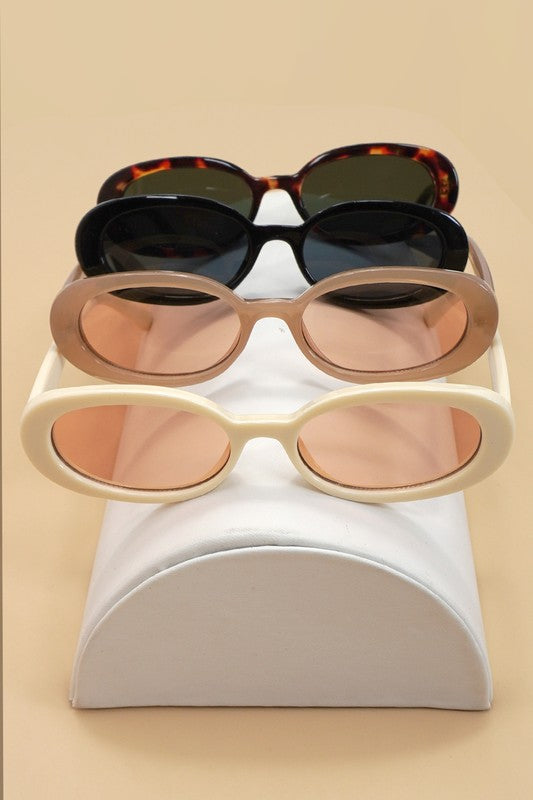 Retro Acetate Frame Uv400 Eyewear Sunglasses