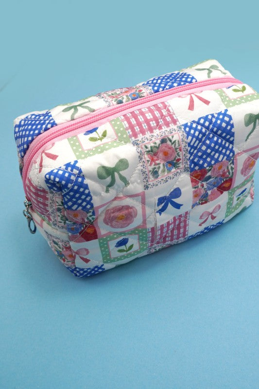 Quilted Cosmetic Bag