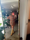 Burnt Orange Plaid Flannel Shacket
