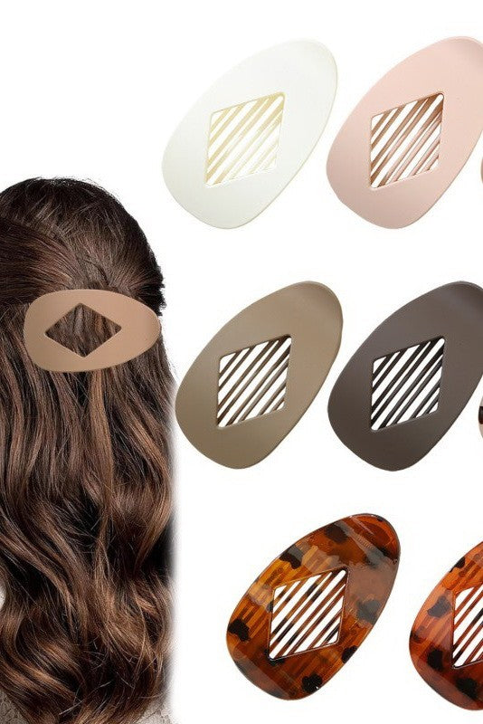 Flat Oval Hair Claw