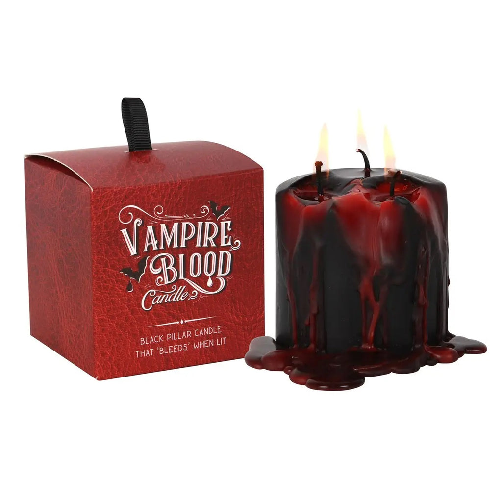 Vampire Blood Halloween Pillar Candle