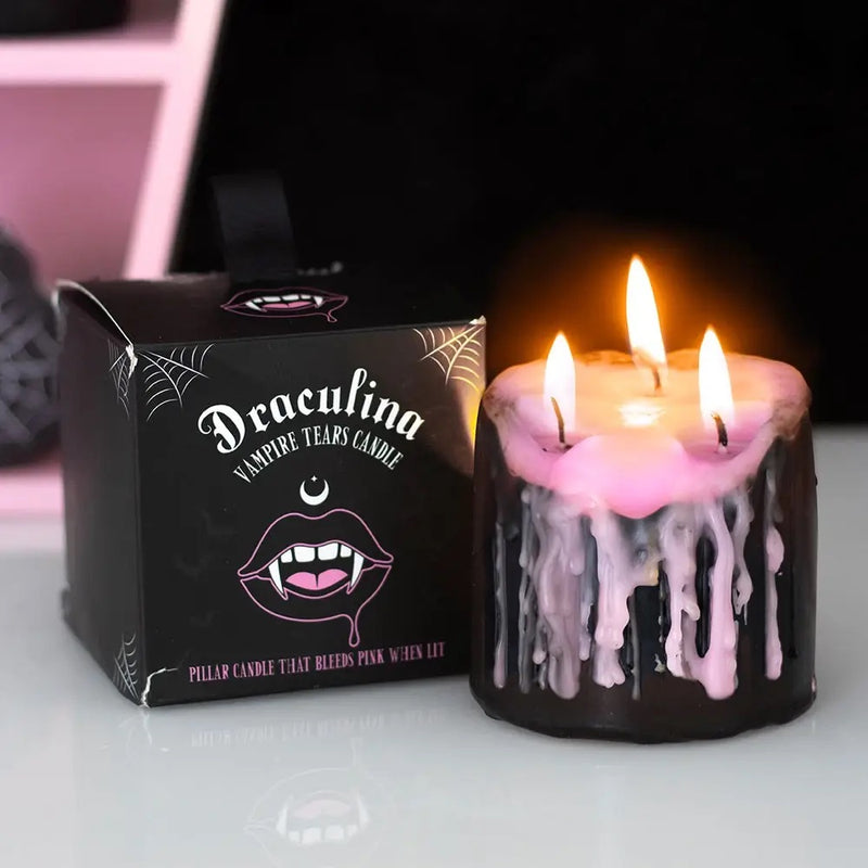 Vampire Blood Halloween Pillar Candle