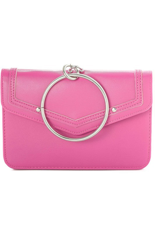 Fuschia Envelope Handbag