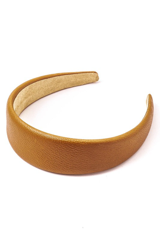 Faux Leather Simple Headband