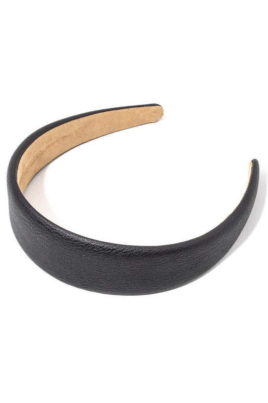 Faux Leather Simple Headband