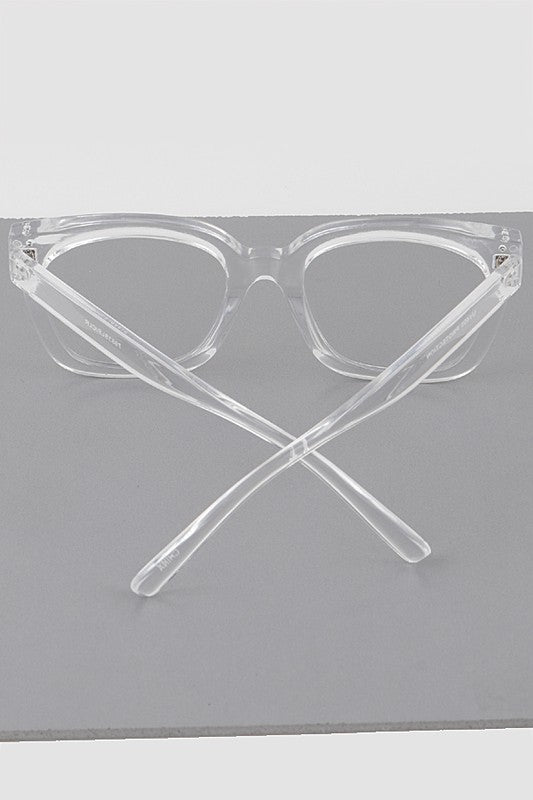 Oversized Clear Glasses