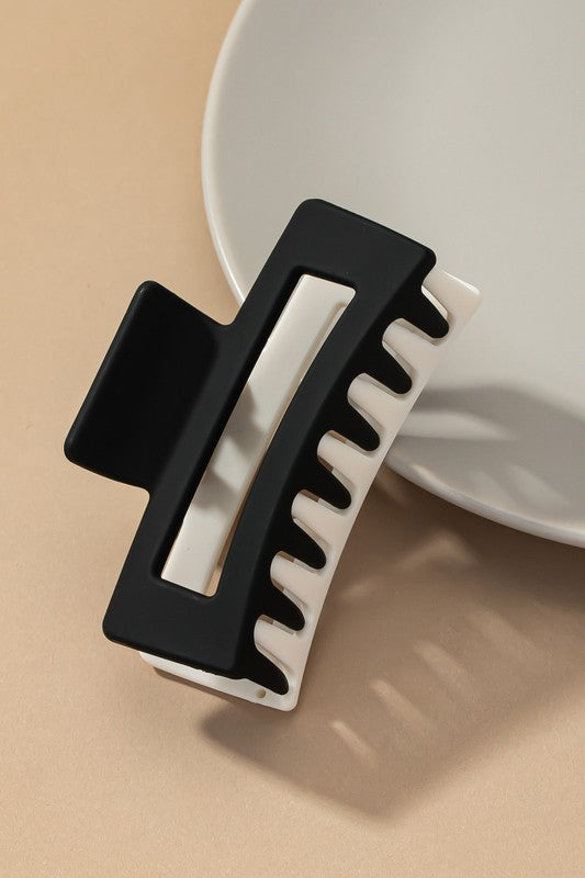 Two-tone Matte Hair Claw