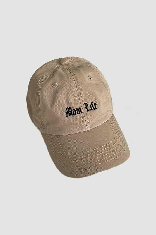 Mom Life Khaki Hat