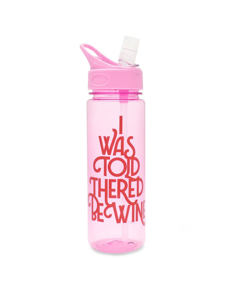 ban.do "I Was Told There'd Be Wine" Work It Out Water Bottle