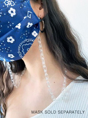 Clear Face Mask Chain