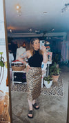 Lillian Leopard Midi Skirt